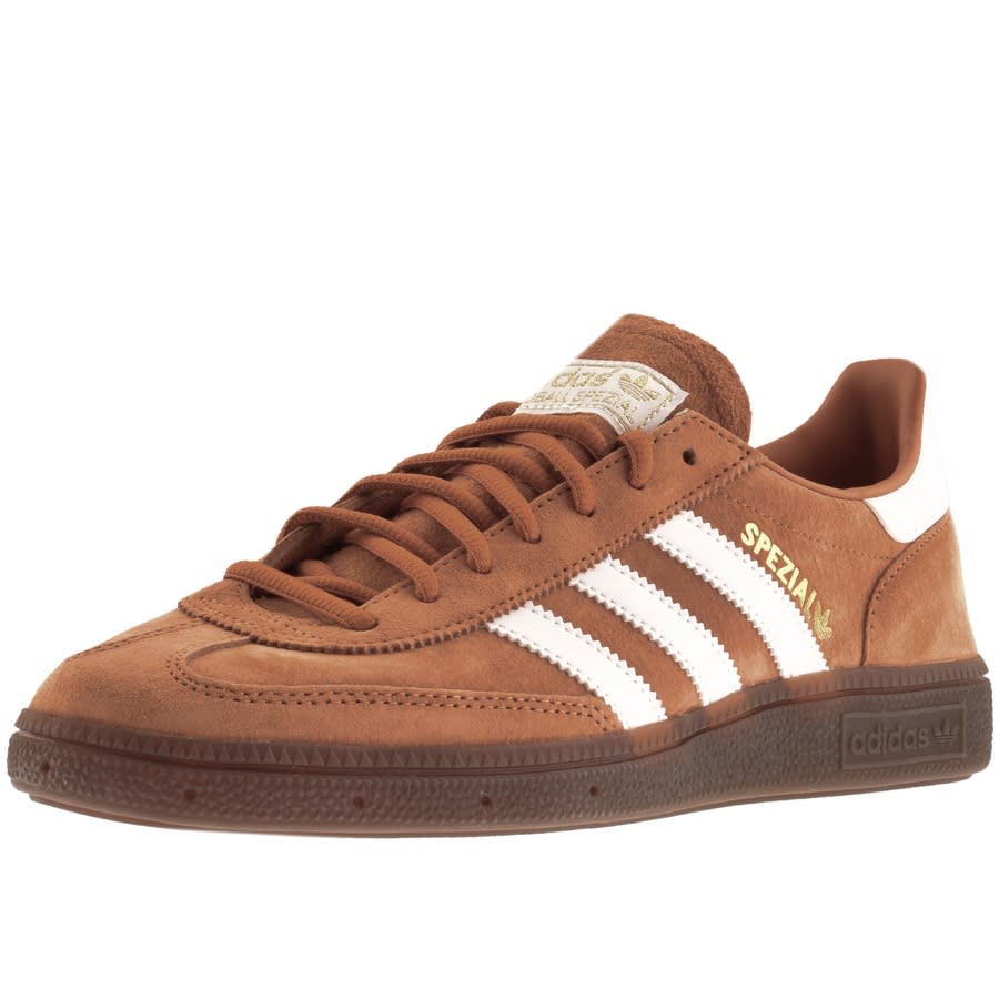 Brown adidas originals trainers clearance