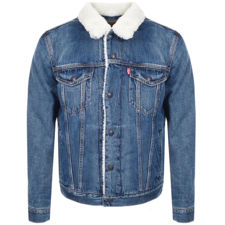 levis mayze sherpa trucker