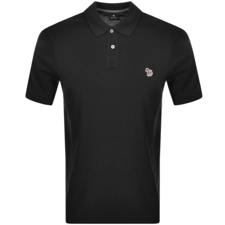 Product image for Paul Smith Regular Polo T Shirt Black
