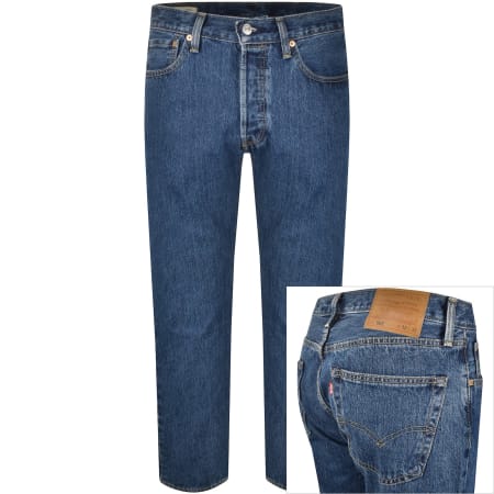 Product image for Levis 501 Original Fit Jeans Mid Wash Blue