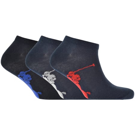 Product image for Ralph Lauren 3 Pack Trainer Socks Navy