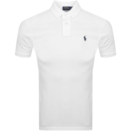 Product image for Ralph Lauren Custom Slim Fit Polo T Shirt White