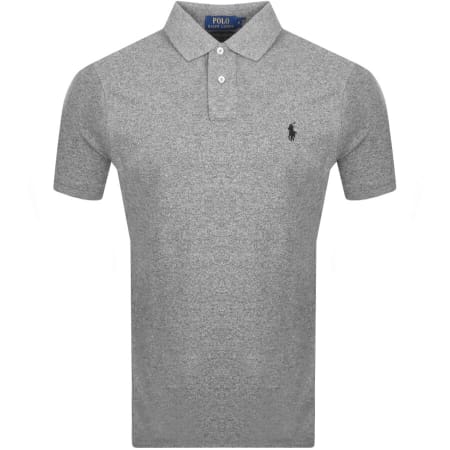 Product image for Ralph Lauren Slim Fit Polo T Shirt Grey