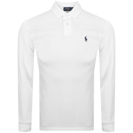 Product image for Ralph Lauren Long Sleeve Polo T Shirt White