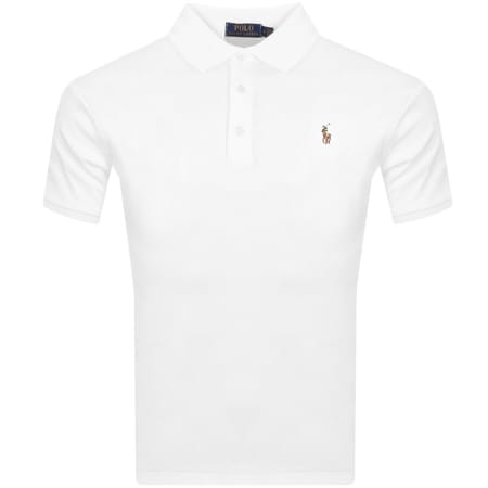Product image for Ralph Lauren Slim Fit Polo T Shirt White