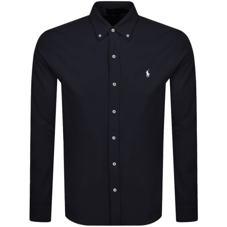 Product image for Ralph Lauren Featherweight Mesh Shirt Navy