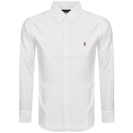 Product image for Ralph Lauren Slim Fit Oxford Shirt White