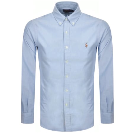 Product image for Ralph Lauren Slim Fit Oxford Shirt Blue
