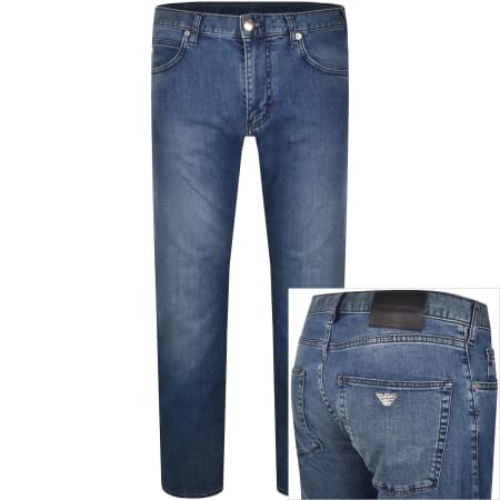 Product image for Emporio Armani J45 Regular Jeans Mid Wash Blue