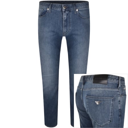 Product image for Emporio Armani J06 Slim Jeans Mid Wash Blue