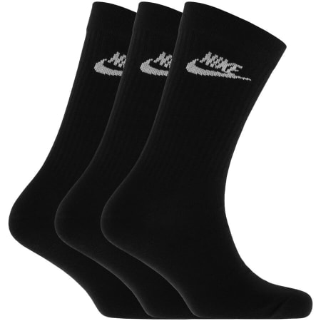 Product image for Nike 3 Pack Crew Socks Black