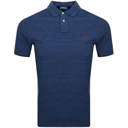 Product image for Ralph Lauren Custom Slim Fit Polo T Shirt Blue