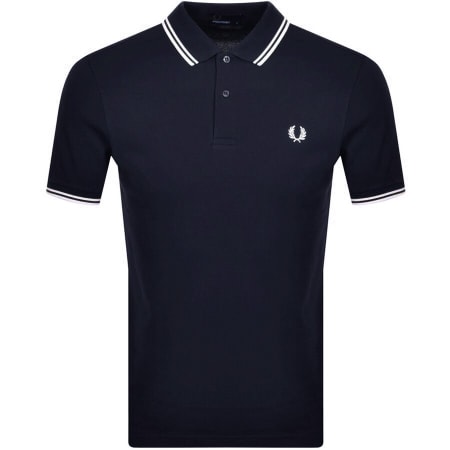 Product image for Fred Perry Twin Tipped Polo T Shirt Navy