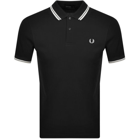 Product image for Fred Perry Twin Tipped Polo T Shirt Black