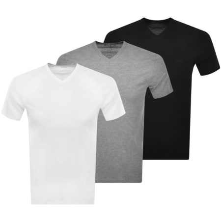 Product image for BOSS V Neck 3 Pack T Shirts