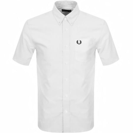 Product image for Fred Perry Oxford Short Sleeve Shirt White
