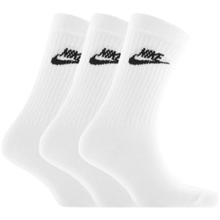 Product image for Nike 3 Pack Crew Socks White