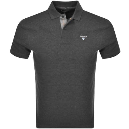 Product image for Barbour Pique Polo T Shirt Grey