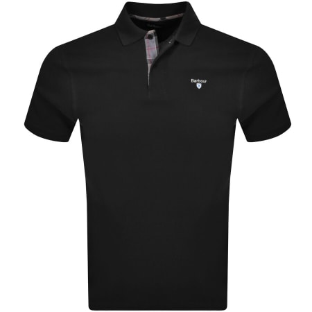 Product image for Barbour Pique Polo T Shirt Black