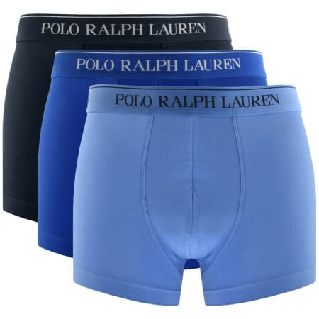 Product image for Ralph Lauren Underwear 3 Pack Trunks Blue
