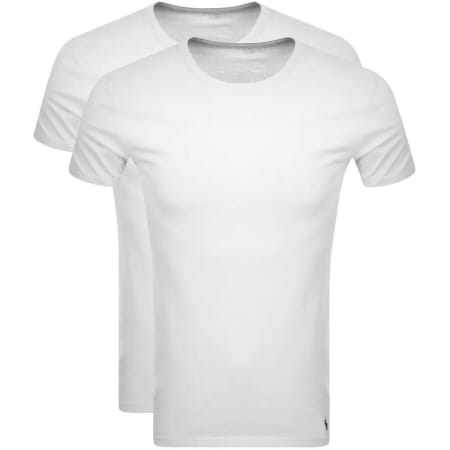 Product image for Ralph Lauren 2 Pack Crew Neck T Shirts White