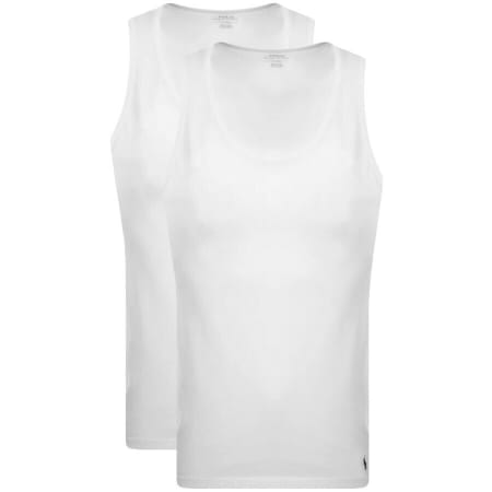Product image for Ralph Lauren 2 Pack Vests White