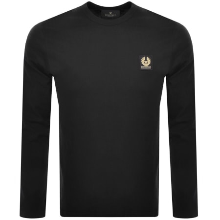 Product image for Belstaff Logo Long Sleeve T Shirt Black