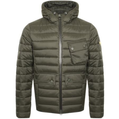 Product image for Barbour International Quilted Ouston Jacket Green