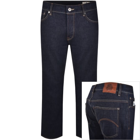 Product image for Pretty Green Burnage Regular Fit Dark Wash Jeans