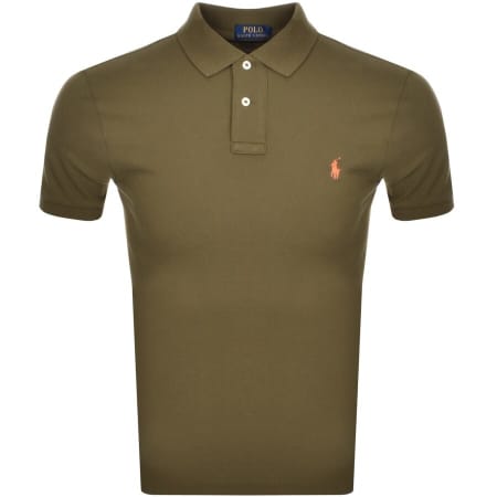 Product image for Ralph Lauren Slim Fit Polo T Shirt Green