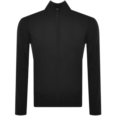 Product image for BOSS Balonso Full Zip Knit Jumper Black