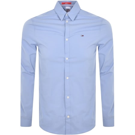 Product image for Tommy Jeans Long Sleeved Shirt Blue