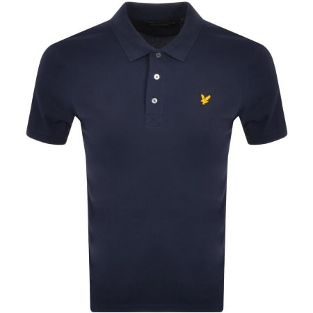 Product image for Lyle And Scott Short Sleeved Polo T Shirt Navy