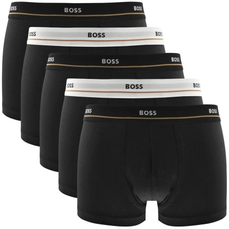 Product image for BOSS Underwear 5 Pack Trunks Black