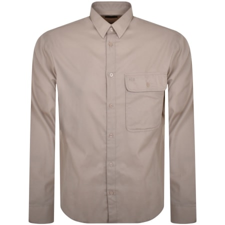 Product image for Armani Exchange Long Sleeved Loose Shirt Beige
