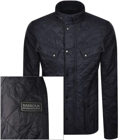 Product image for Barbour International Ariel Quilted Jacket Navy