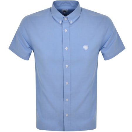 Product image for Pretty Green Oxford Short Sleeve Shirt Blue