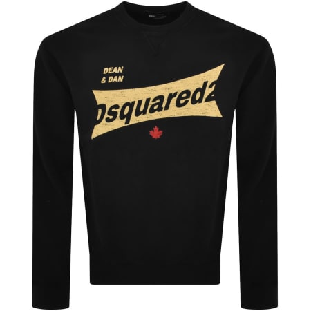 Product image for DSQUARED2 Cool Fit Logo Sweatshirt Black