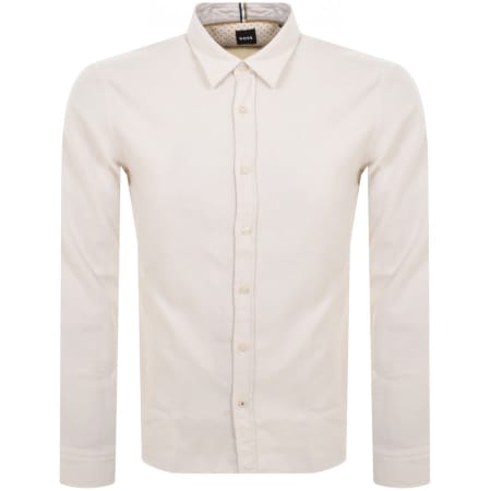 Product image for BOSS Roan Kent Long Sleeved Shirt Beige