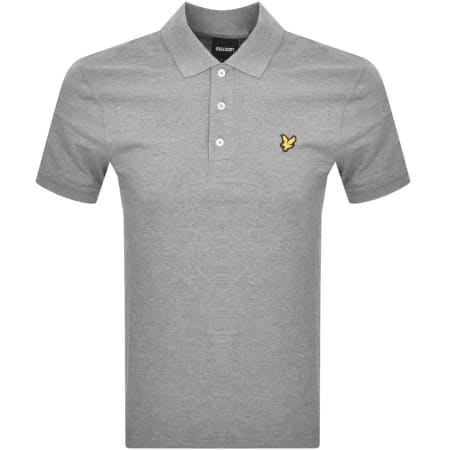 Product image for Lyle And Scott Short Sleeved Polo T Shirt Grey