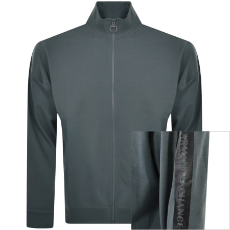 Product image for Armani Exchange Full Zip Logo Sweatshirt Blue