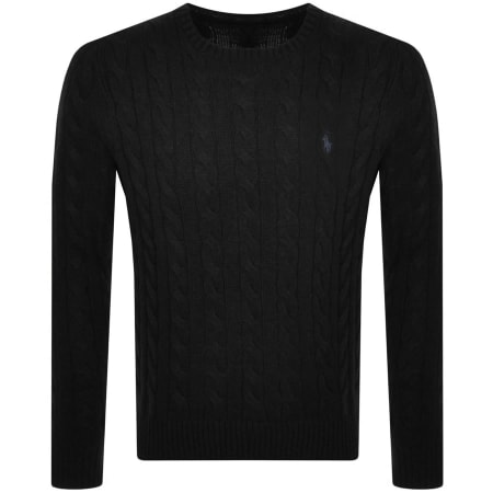 Product image for Ralph Lauren Cable Knit Jumper Black