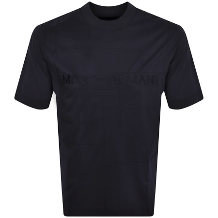 Product image for Emporio Armani Lounge Logo T Shirt Navy