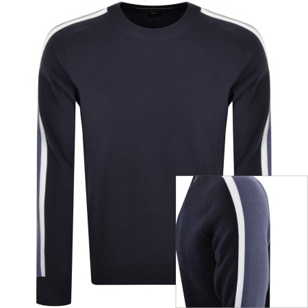 Product image for BOSS Pontevico Knit Jumper Navy