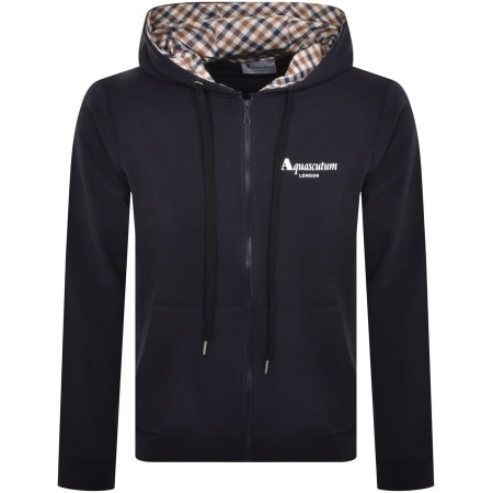 Product image for Aquascutum London Full Zip Hoodie Navy