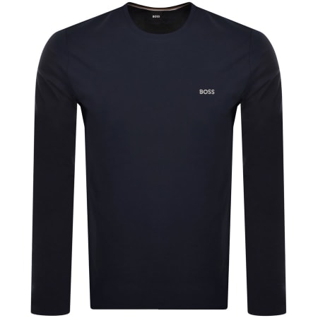 Product image for BOSS Mix And Match Long Sleeve T Shirt Navy