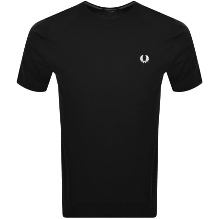 Product image for Fred Perry Crew Neck T Shirt Black