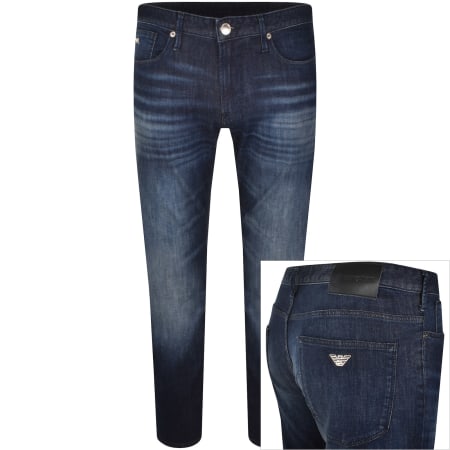 Product image for Emporio Armani J06 Slim Fit Jeans Mid Wash Blue