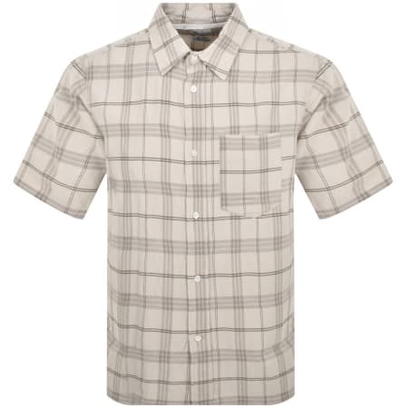 Product image for Norse Projects Ivan Textured Check Shirt Beige