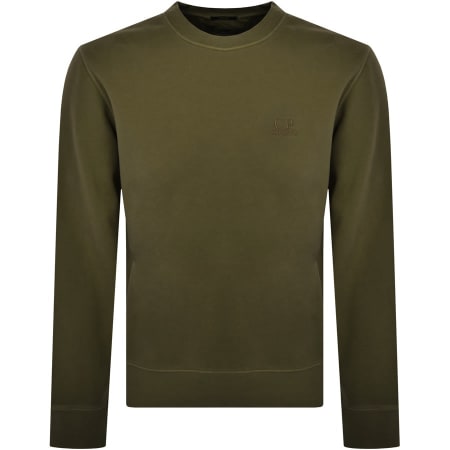 Product image for CP Company Diagonal Sweatshirt Green